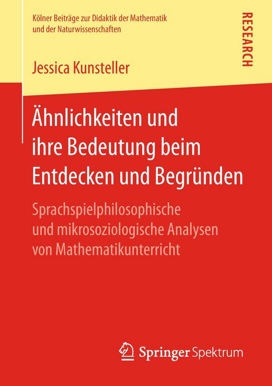 Produktbild: &Auml;hnlichkeiten und ihre Bedeutung beim Entdecken und Begr&uuml;nden