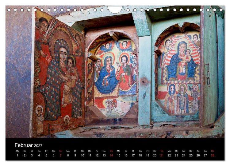 Produktbild: &Auml;thiopien - kulturelle H&ouml;hepunkte im orthdoxen Norden (Wandkalender 2027 DIN A4 quer), CALVENDO Monatskalender