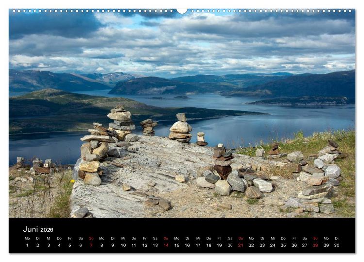 Produktbild: Landschaften Norwegens zwischen Polarkreis und Nordkap (Wandkalender 2026 DIN A2 quer), CALVENDO Monatskalender