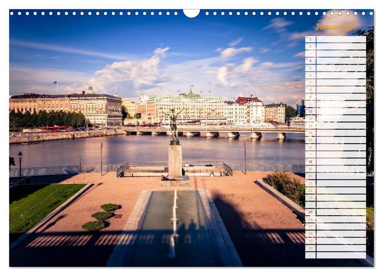 Produktbild: Stockholm - Nordische Sch&ouml;nheit (Wandkalender 2026 DIN A3 quer), CALVENDO Monatskalender
