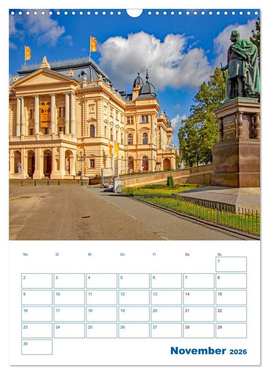 Produktbild: Residenzstadt Schwerin - Mecklenburg-Vorpommern - Terminplaner (Wandkalender 2026 DIN A3 hoch), CALVENDO Monatskalender