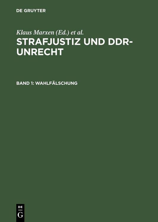 Produktbild: Wahlf&auml;lschung