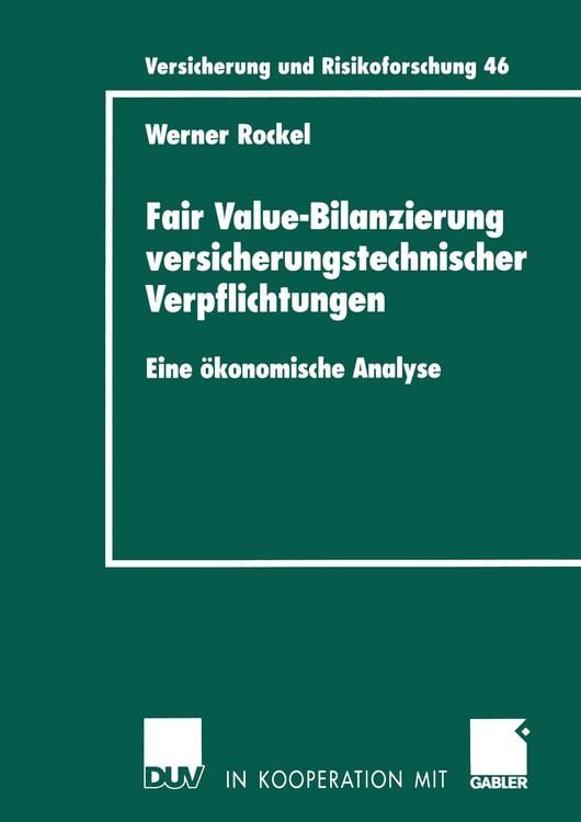 Produktbild: Fair Value-Bilanzierung versicherungstechnischer Verpflichtungen