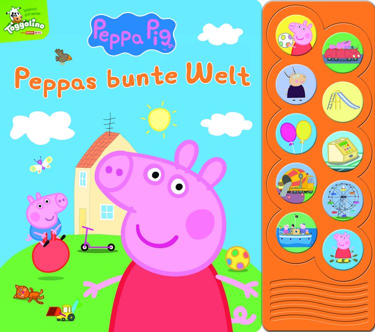 Produktbild: Peppa Pig - Peppas bunte Welt - Interaktives Pappbilderbuch mit 10 lustigen Ger&auml;uschen