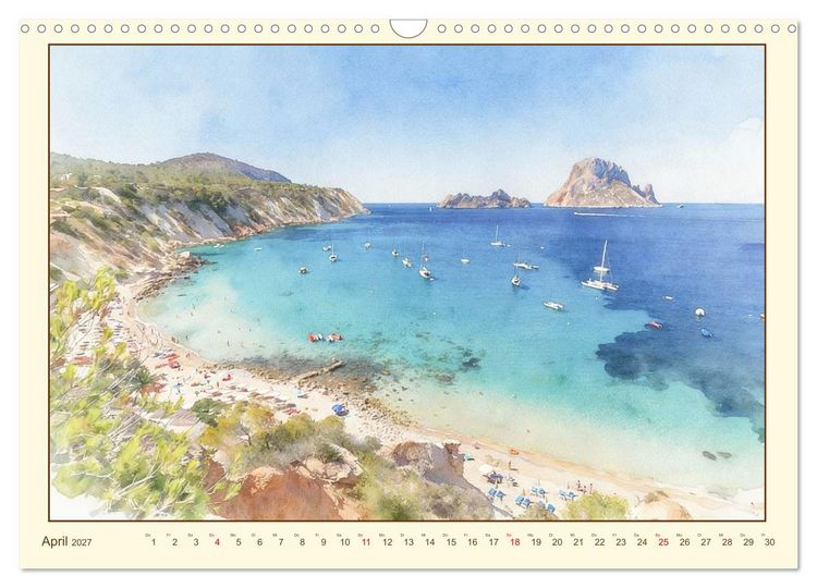 Produktbild: Mediterraner Zauber auf Ibiza (Wandkalender 2027 DIN A3 quer), CALVENDO Monatskalender