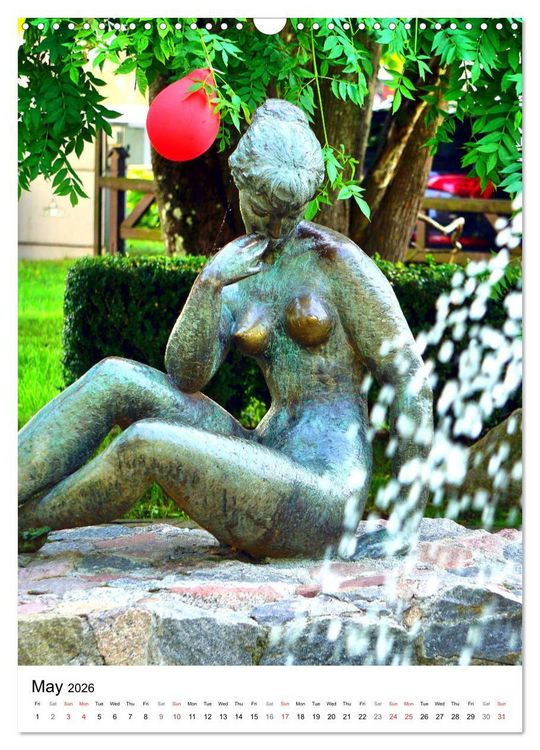 Produktbild: Baltic Beauties - Erotic sculptures on the Baltic coast (Wall Calendar 2026 DIN A3 portrait), CALVENDO 12 Month Wall Calendar