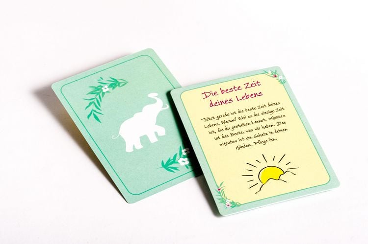 Produktbild: Der kleine Elefant, der das Gl&uuml;ck bringt &ndash; Das Kartenset