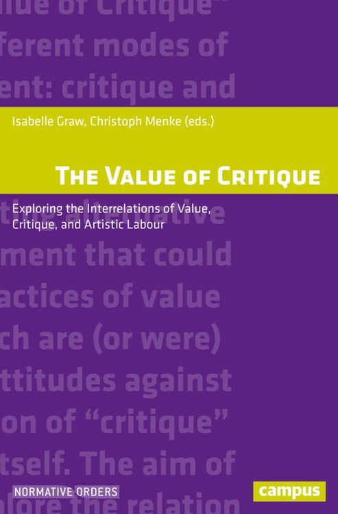 Produktbild: The Value of Critique