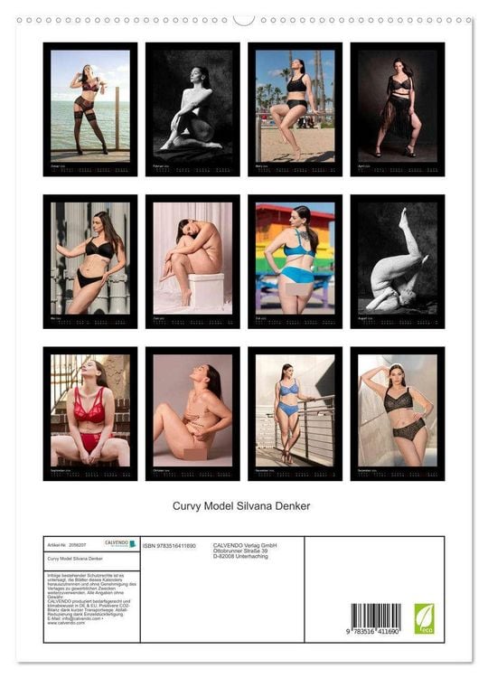 Produktbild: Curvy Model Silvana Denker (hochwertiger Premium Wandkalender 2026 DIN A2 hoch), Kunstdruck in Hochglanz