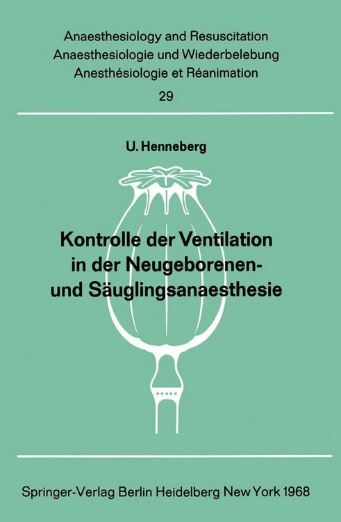 Produktbild: Kontrolle der Ventilation in der Neugeborenen- und S&auml;uglingsanaesthesie