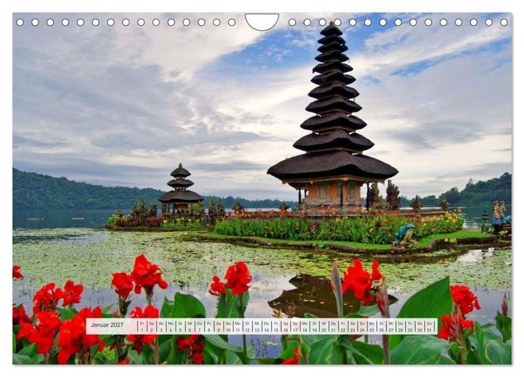 Produktbild: Bekanntes und Unbekanntes Indonesien (Wandkalender 2027 DIN A4 quer), CALVENDO Monatskalender