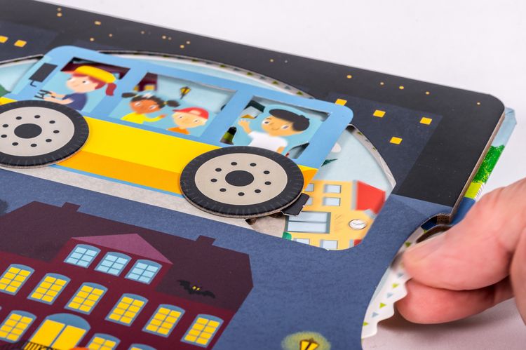Produktbild: Rundherum! Mein Drehspa&szlig;-Buch &ndash; Unterwegs mit dem Bus