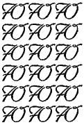 Produktbild: Peel Off Sticker, 70, silber