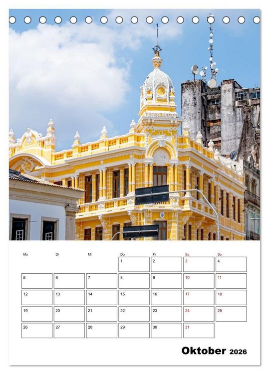 Produktbild: Salvador de Bahia - wundersch&ouml;nes Reiseziel (Tischkalender 2026 DIN A5 hoch), CALVENDO Monatskalender
