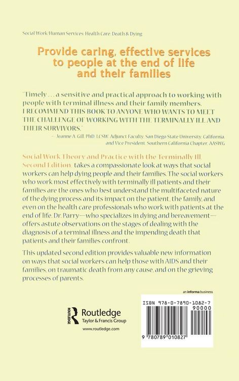 Produktbild: Social Work Theory and Practice with the Terminally Ill