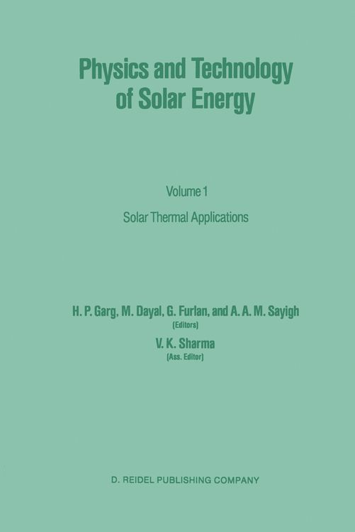 Produktbild: Physics and Technology of Solar Energy