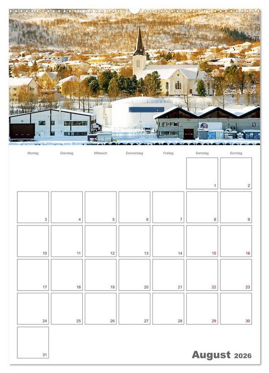Produktbild: Die K&uuml;ste Norwegens - Terminplaner (hochwertiger Premium Wandkalender 2026 DIN A2 hoch), Kunstdruck in Hochglanz