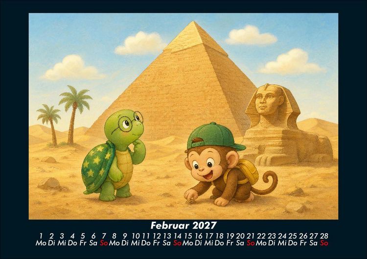 Produktbild: Taz & Milo entdecken ber&uuml;hmte Bauwerke 2027 Fotokalender DIN A5