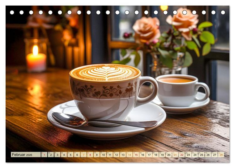 Produktbild: Mein Kaffee meine Bar (Tischkalender 2026 DIN A5 quer), CALVENDO Monatskalender