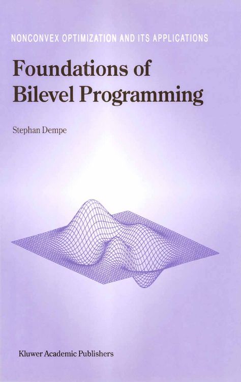 Produktbild: Foundations of Bilevel Programming