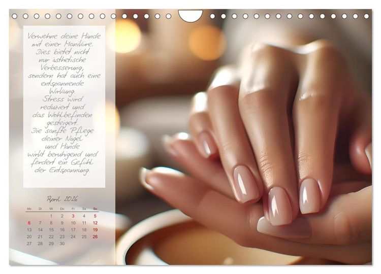 Produktbild: Wellnesstage zuhause - 12 anregende KI Ideen f&uuml;r deine pers&ouml;nlichen Spa Tage (Wandkalender 2026 DIN A4 quer), CALVENDO Monatskalender