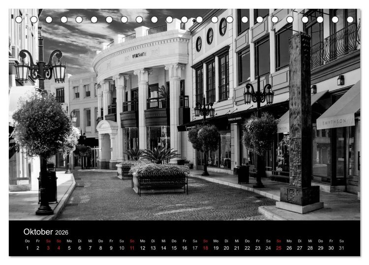 Produktbild: Architektur in Schwarz-Wei&szlig; (Tischkalender 2026 DIN A5 quer), CALVENDO Monatskalender