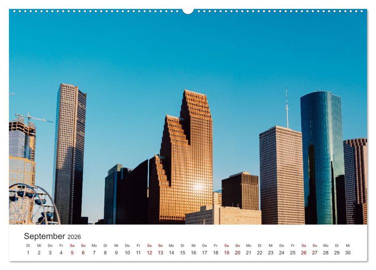 Produktbild: Houston - Space City (hochwertiger Premium Wandkalender 2026 DIN A2 quer), Kunstdruck in Hochglanz