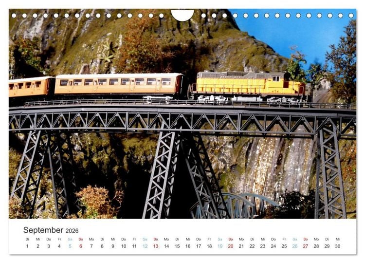 Produktbild: Modellbahnen aus aller Welt - H0, N, Z (Wandkalender 2026 DIN A4 quer), CALVENDO Monatskalender