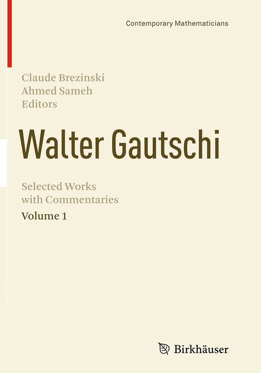 Produktbild: Walter Gautschi, Volume 1