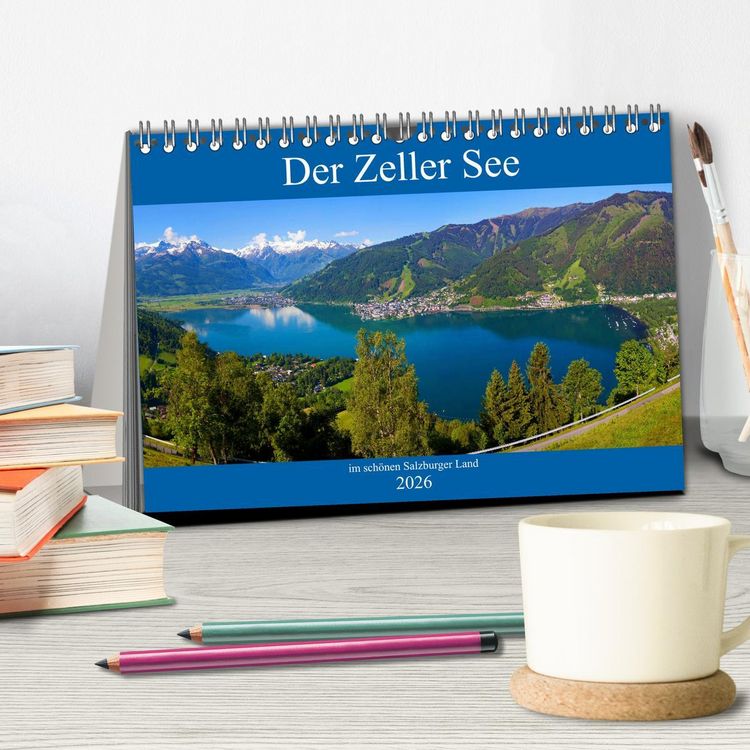 Produktbild: Der Zeller See im sch&ouml;nen Salzburger Land (Tischkalender 2026 DIN A5 quer), CALVENDO Monatskalender