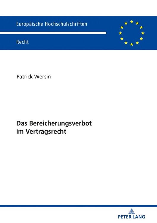 Produktbild: Das Bereicherungsverbot im Vertragsrecht