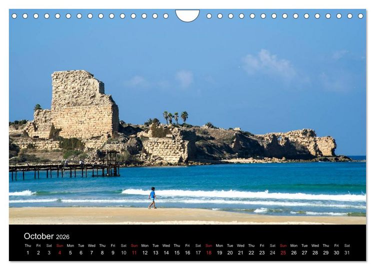Produktbild: Monuments of Israel 2026 (Wall Calendar 2026 DIN A4 landscape), CALVENDO 12 Month Wall Calendar