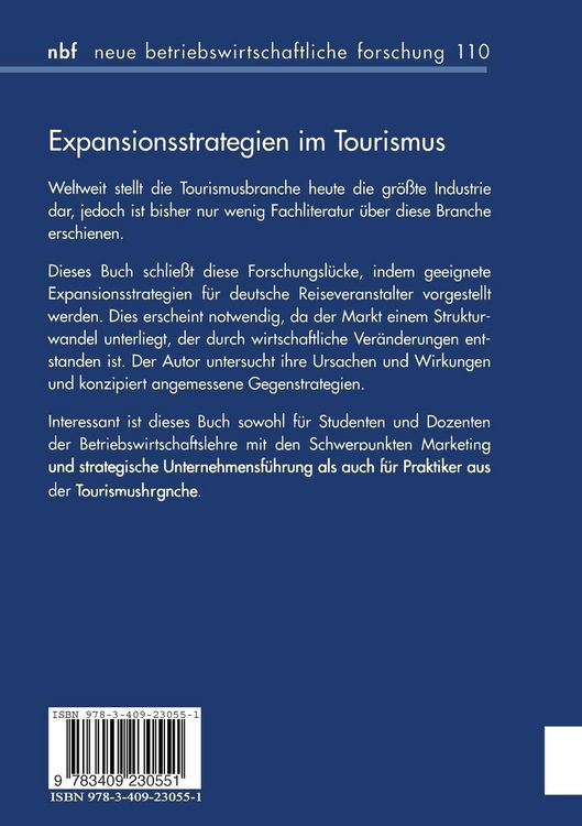 Produktbild: Expansionsstrategien im Tourismus