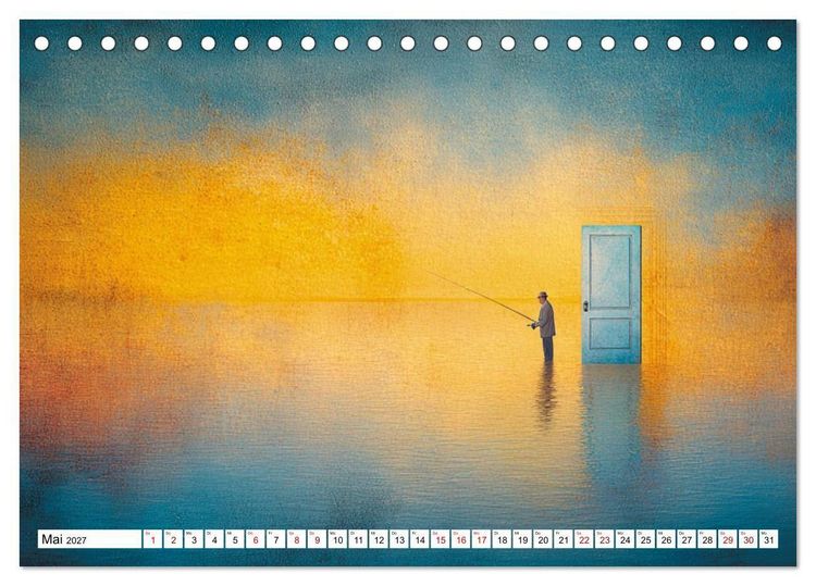 Produktbild: Fantastische F&auml;nge Die Kunst, das Unm&ouml;gliche zu angeln (Tischkalender 2027 DIN A5 quer), CALVENDO Monatskalender