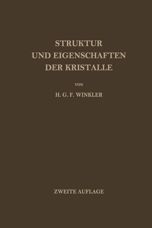 Produktbild: Struktur und Eigenschaften der Kristalle