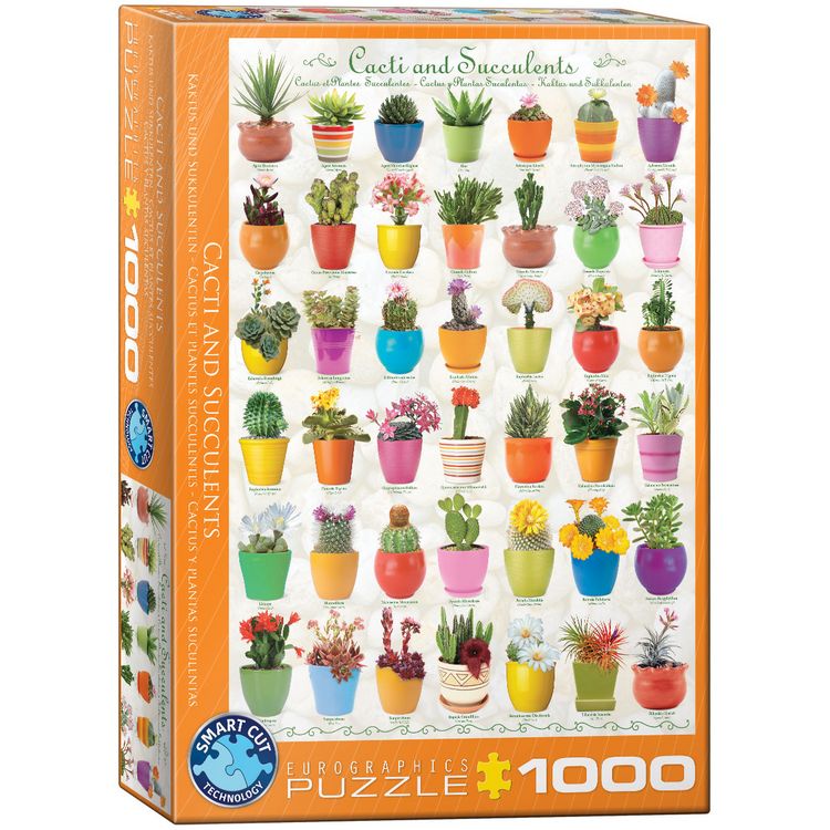 Produktbild: Puzzle 1000 Teile - Cacti & Succulents