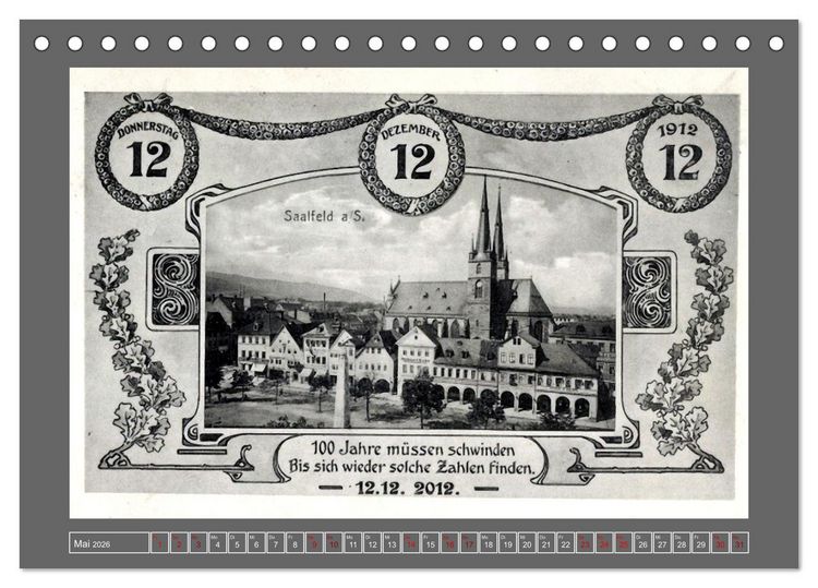 Produktbild: Gru&szlig; aus Saalfeld an der Saale (Tischkalender 2026 DIN A5 quer), CALVENDO Monatskalender