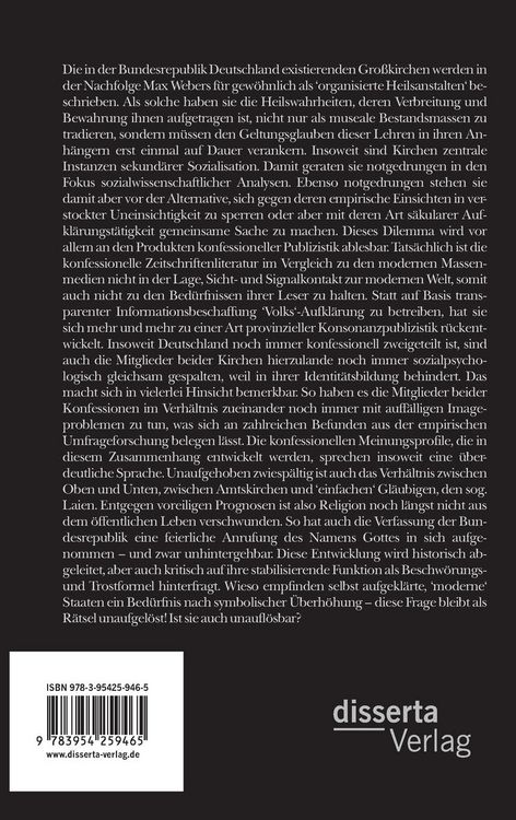 Produktbild: Religion und Kirchen im Konflikt mit der Moderne: Religionssoziologische Befunde zu ihrer Lage in der Bundesrepublik