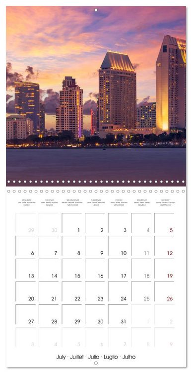 Produktbild: SAN DIEGO Coastal city with flair (Wall Calendar 2026 12 &times; 12 Inch) CALVENDO 12 Month Wall Calendar