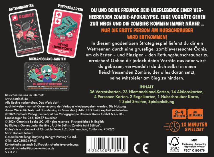Produktbild: Pocket Selfish - Die Zombies kommen!
