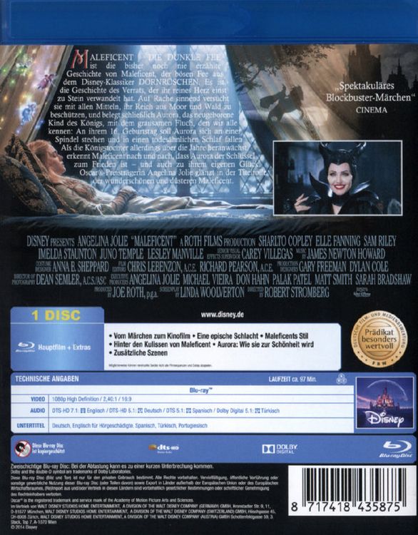 Produktbild: Maleficent - Die dunkle Fee - Ungek&uuml;rzte Fassung