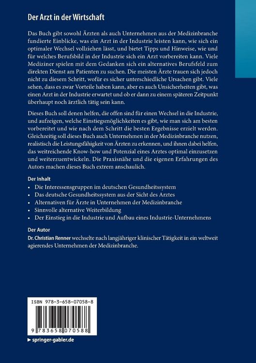 Produktbild: Der Arzt in der Wirtschaft