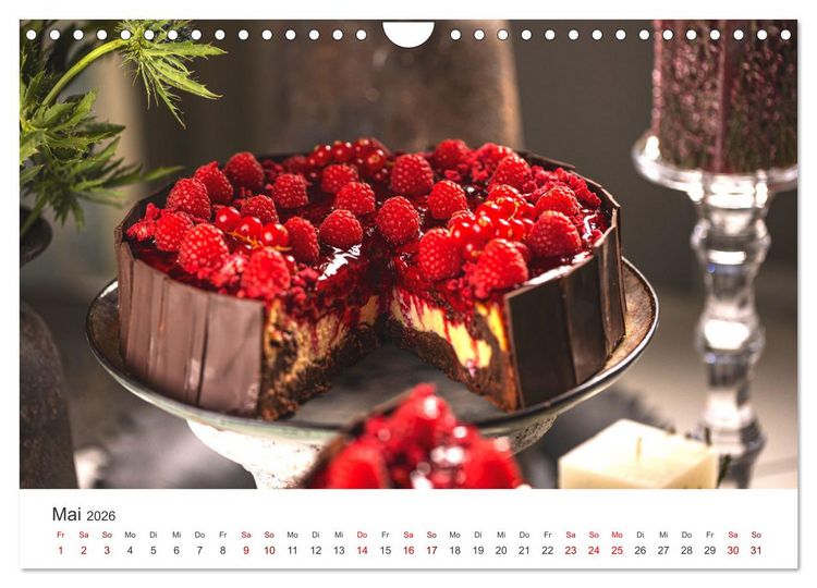 Produktbild: K&ouml;stliche Kuchen (Wandkalender 2026 DIN A4 quer), CALVENDO Monatskalender