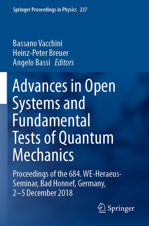 Produktbild: Advances in Open Systems and Fundamental Tests of Quantum Mechanics