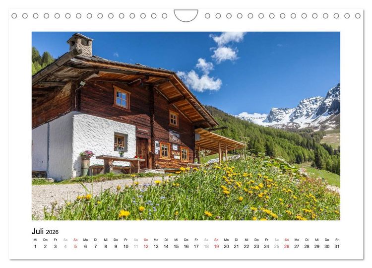 Produktbild: Sch&ouml;nes Landleben im Ahrntal (Wandkalender 2026 DIN A4 quer), CALVENDO Monatskalender