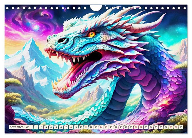 Produktbild: Gardiens mystiques (Calendrier mural 2026 DIN A4 vertical), CALVENDO calendrier mensuel