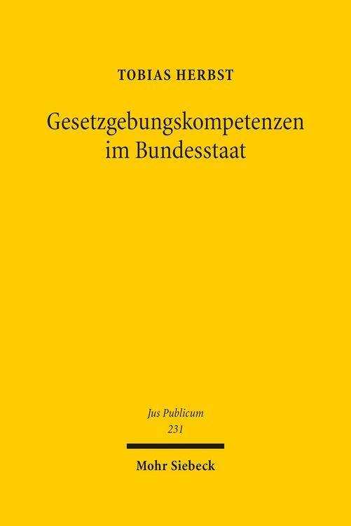 Produktbild: Gesetzgebungskompetenzen im Bundesstaat
