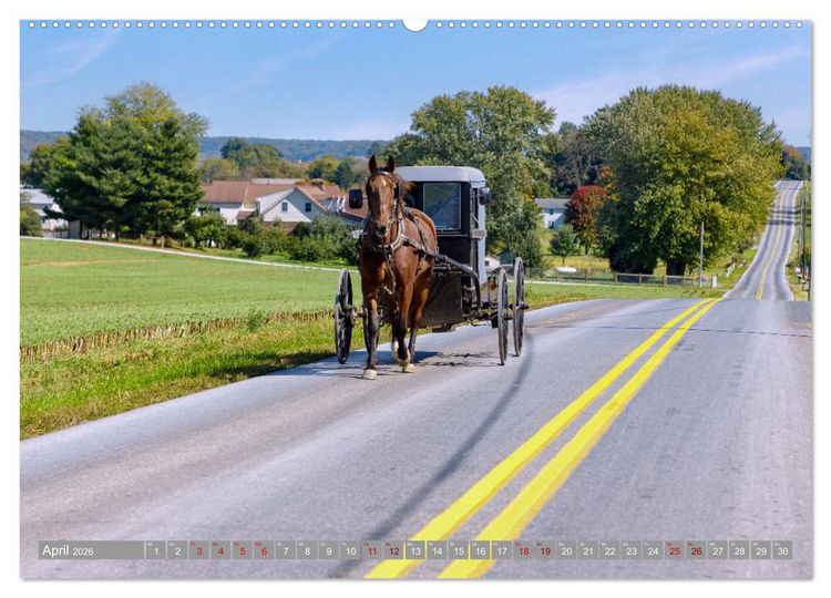 Produktbild: Pennsylvania. Die Wiege der USA zwischen Tradition und Moderne (Wandkalender 2026 DIN A2 quer), CALVENDO Monatskalender