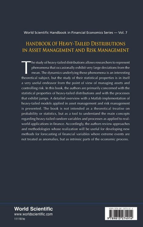 Produktbild: Hdbk Of Heavy-Tailed Distributions in Asset Mgmt & Risk Mgmt