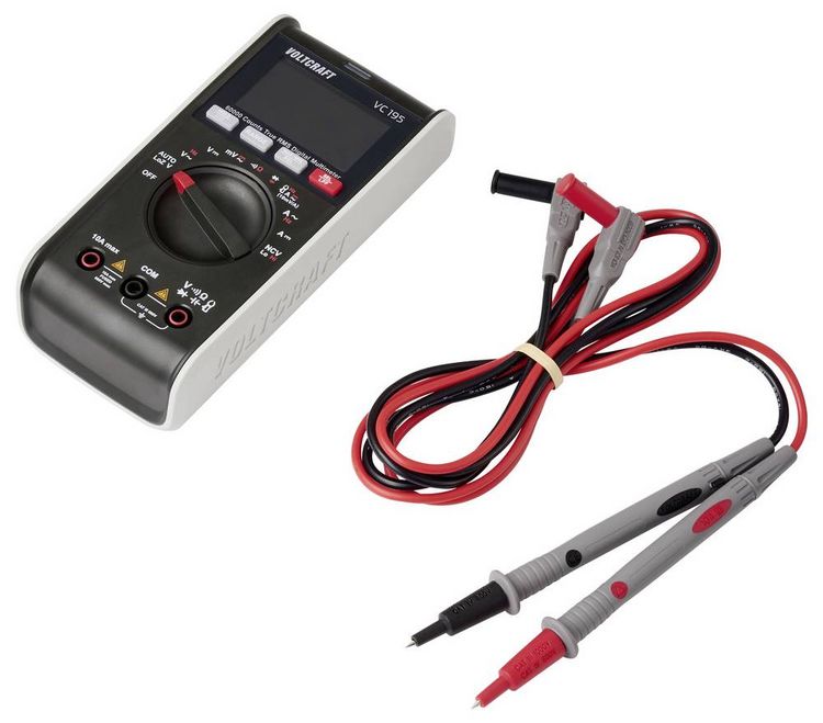 Produktbild: VOLTCRAFT VC195 Hand-Multimeter LoZ TRMS CAT III 600V Anzeige (Counts): 60000